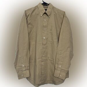 Van Heusen Wrinkle Free Stain Shield Long Sleeve Dress Shirt Medium EUC